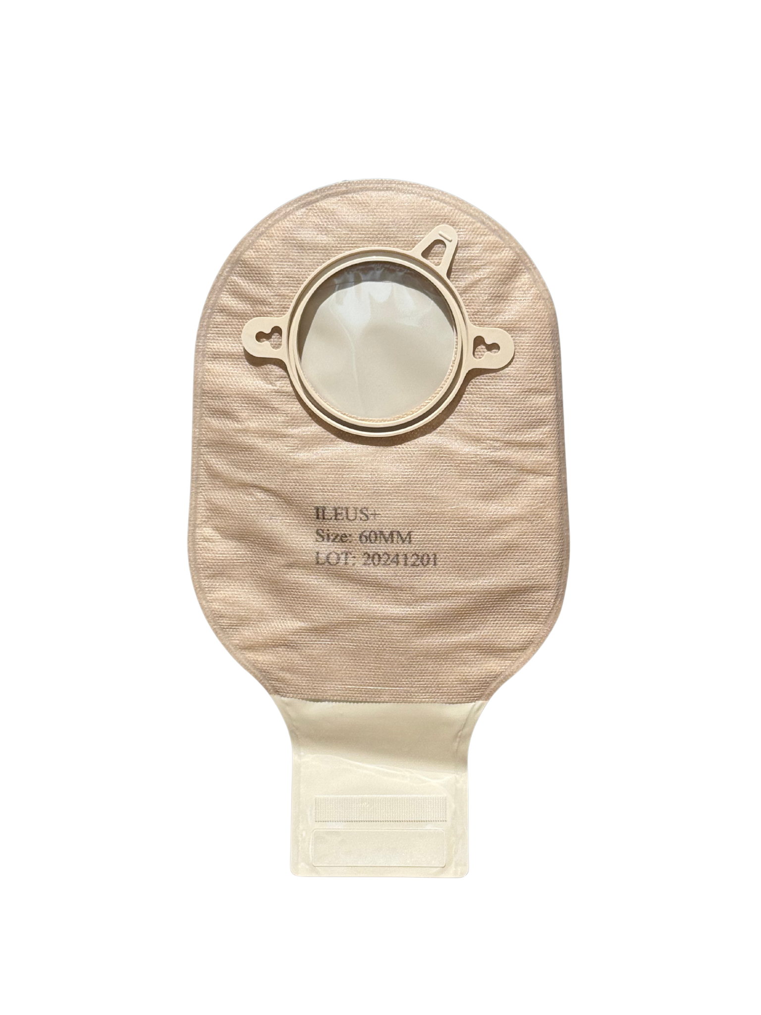 Bolsa drenable de dos piezas con cierre de velcro